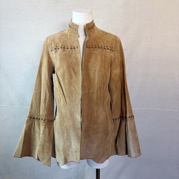 Chi By Falchi Jackets & Blazers - Women’s brown leather jacket Chi by Faichi size small-medium
